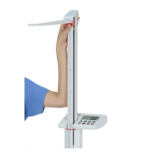 ميزان للوزن مع مقياس الطول الكتروني امريكي 250 كجم...