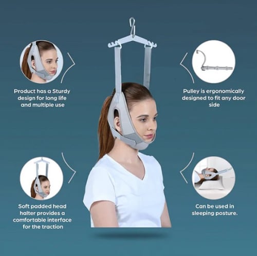Cervical Traction Kit (Sitting) with Weight Bag- ت...