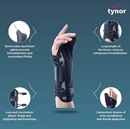 Wrist Splint with Thumb-تينور جبيرة معصم مع ابهام