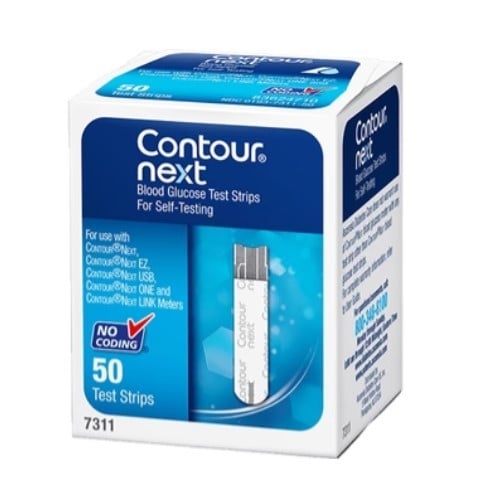 شرائط قياس السكر في الدم كونتور نيكست Contour next