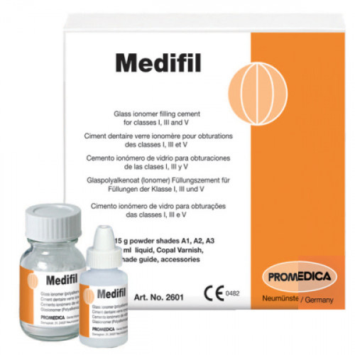 Medifil, Glass Ionomer Cement, 15g Powder + 10ml L...