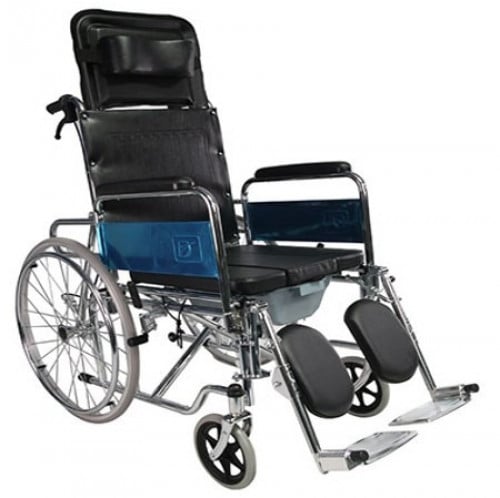 كرسي حمام متحرك عجلة خلفية مقاس 24