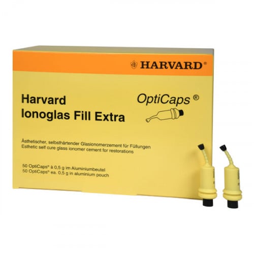 Harvard Ionoglas Fill Extra, 0.5g, 50x OptiCaps, S...