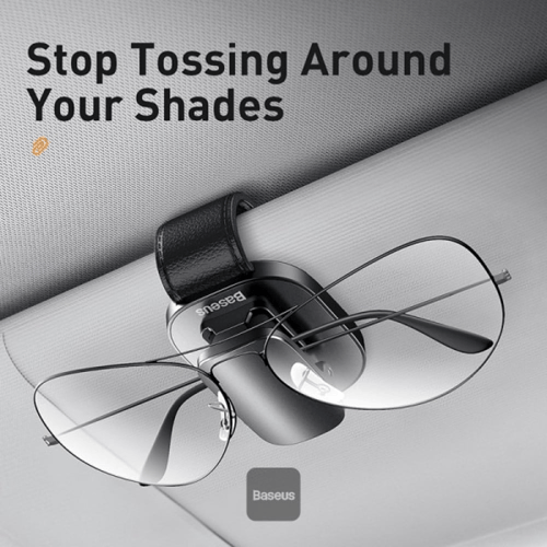 حامل نظارة للسيارة - اسود - Baseus