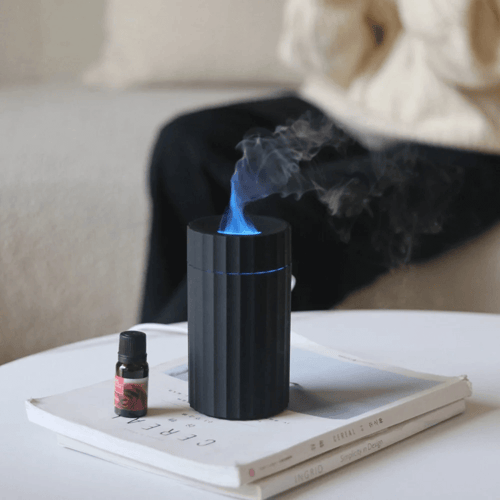 فوّاحة عطرية أنيقة إضاءة اللهب - أسود - VERTIK