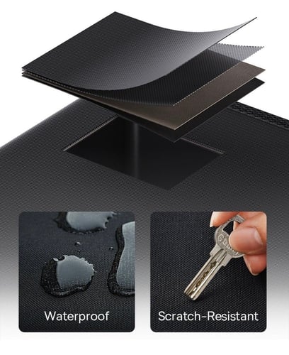 صندوق تخزين للرحلات سعة 60 لتر - أسود - Baseus