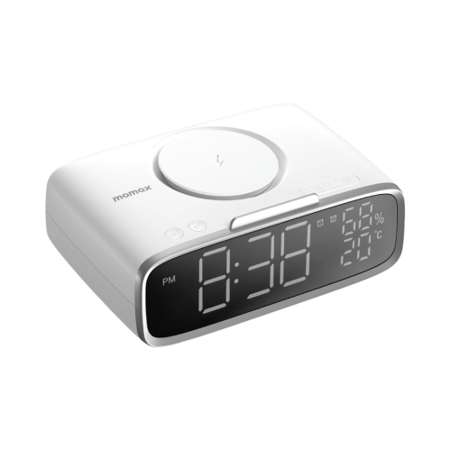 ساعة رقمية مع شاحن لاسلكي ومكبر صوت Q.CLOCK5 - أبي...