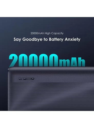 Oraimo - بطارية متنقلة بسعة 20000 ملي امبير بقوة 1...