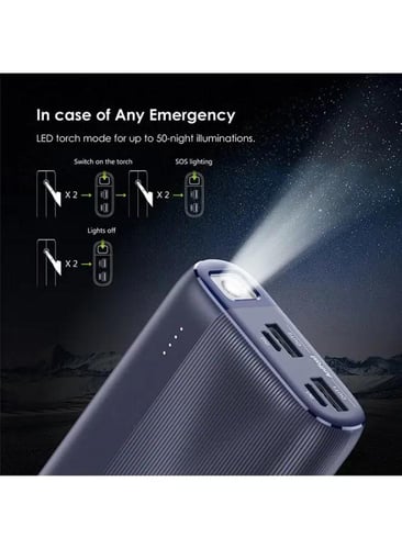 Oraimo - بطارية متنقلة بسعة 20000 ملي امبير بقوة 1...