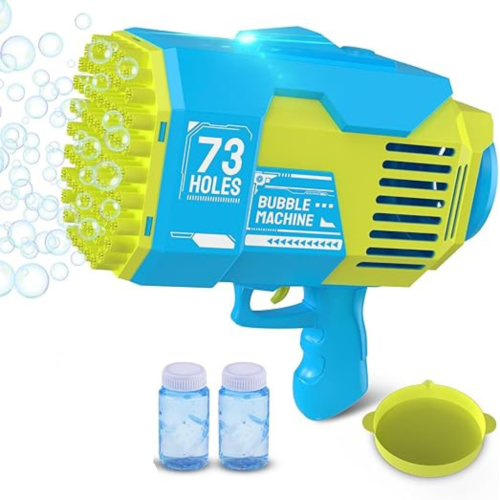 مسدس فقاعات ب73 ثقب مع اضاءة ملونة - BUBBLE ROCKET