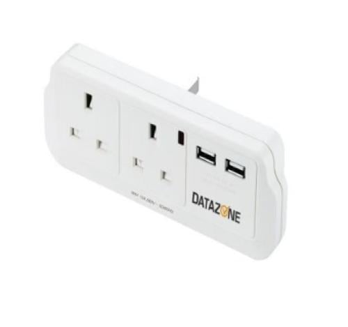 DATAZONE - محول طاقة USB DZ-PS-02 - أبيض