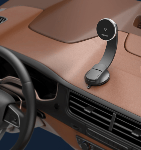 حامل هاتف Q.MAG وشاحن لاسلكي مرن للسيارة بقوة 15وا...