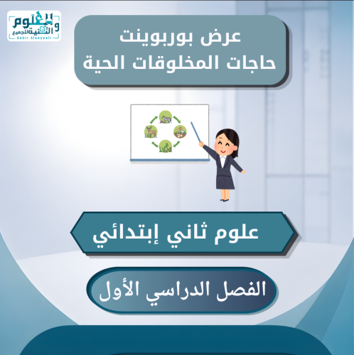 عرض بوربوينت حاجات المخلوقات الحية علوم ثاني إبتدا...