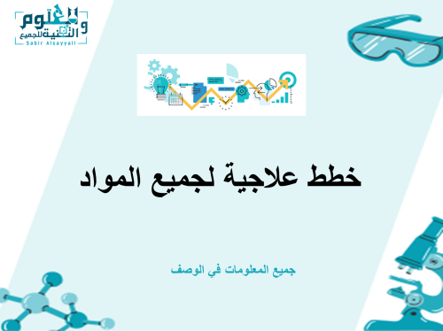 خطط علاجية لضعف التحصيل الدراسي لجميع المواد