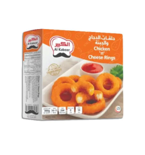 الكبير حلقات الدجاج والجبنة 300غم