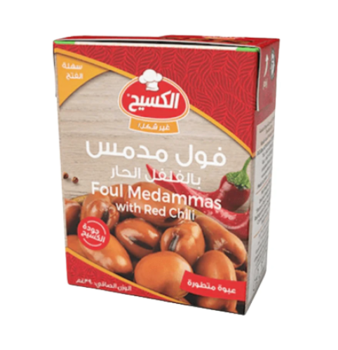 الكسيح فول مدمد فلفل حار 390غم