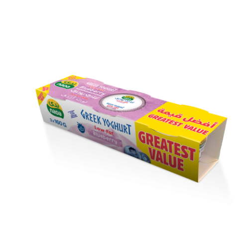 ندي زبادي يوناني توت 2+1 مجانا *160غم