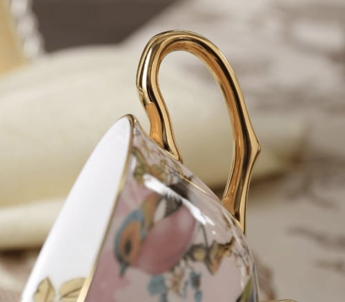 كوب شاي إنجليزي Pink Bird