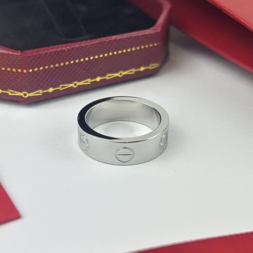 خاتم كارتير فضي نسائي