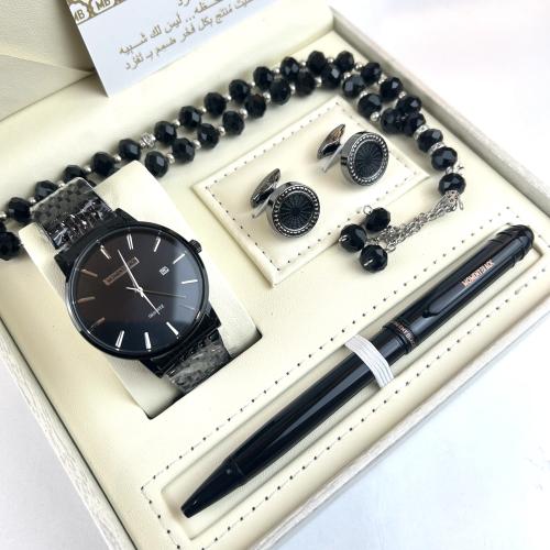 طقم ساعة رجالي من ماركة مومنت بلاك