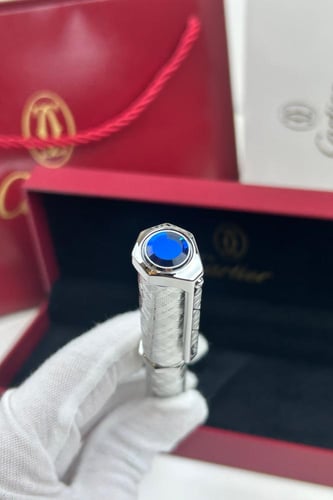 قلم كارتير رجالي فضي