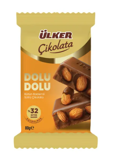 لوح شوكولاتة اولكر باللوز