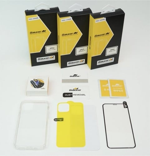 بكج حماية ايفون 11 من Gobukee كفر شفاف وشاشة حماية...