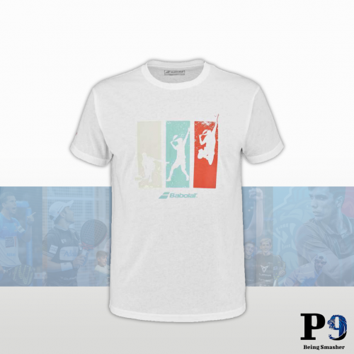 Babolat Padel White tshirt 2023