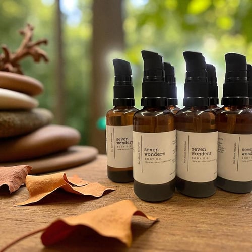 زيت الجسم seven wonders طبيعي ١٠٠٪