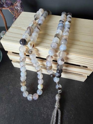 سبحة عقيق شجري – طاقة الثبات والاتصال بالطبيعة | ٨...