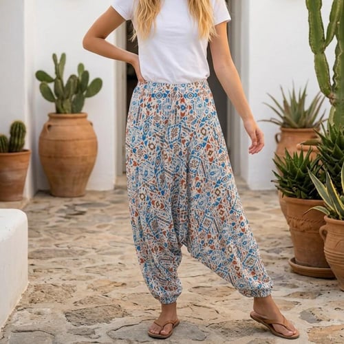 شروال بوهيمي ترايبال قطني