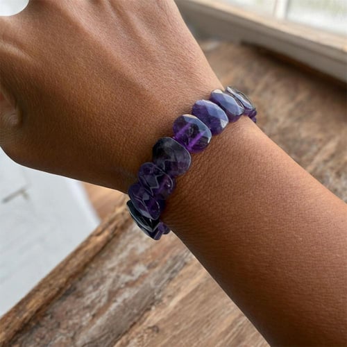 إسوارة الأماثيست – طاقة الصفاء والهدوء بأحجار طبيع...