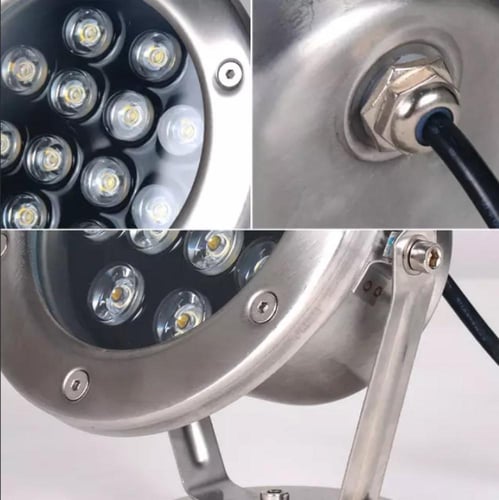 اضاءة نافورة موجهه اصفر Warm whit 12W