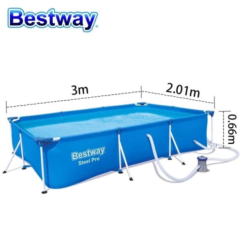 مسبح شراع فريم مستطيل مع فلتر