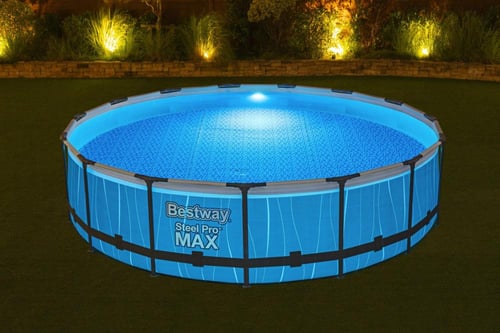 مسبح شراع فريم دائري مع سلم،فلتر،اضائه