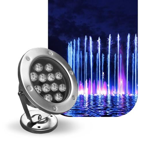 اضاءة نافورة موجهه اصفر Warm whit 12W