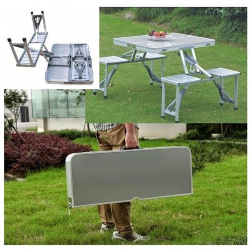 Traveling portable table