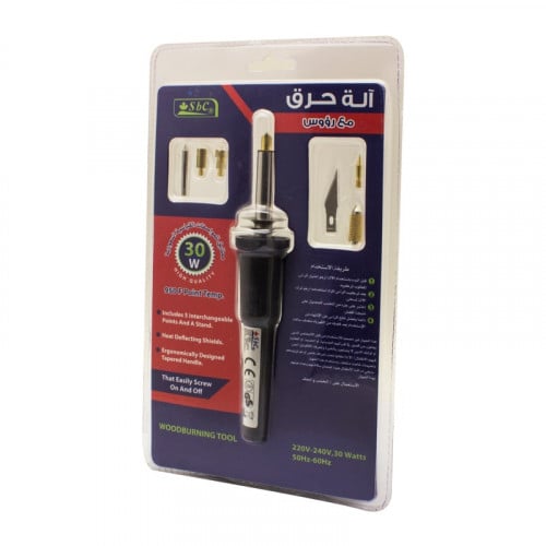 الة حرق يستخدم للجلود و للخشب مع رؤوس متعددة 30 وا...