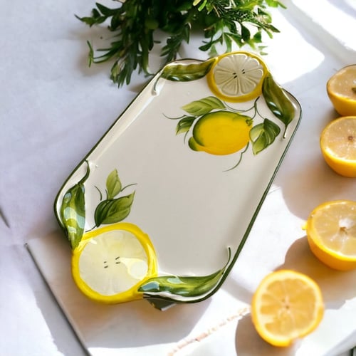 صحن منعش بنقش الليمون