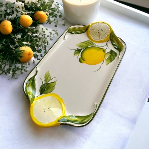 صحن منعش بنقش الليمون