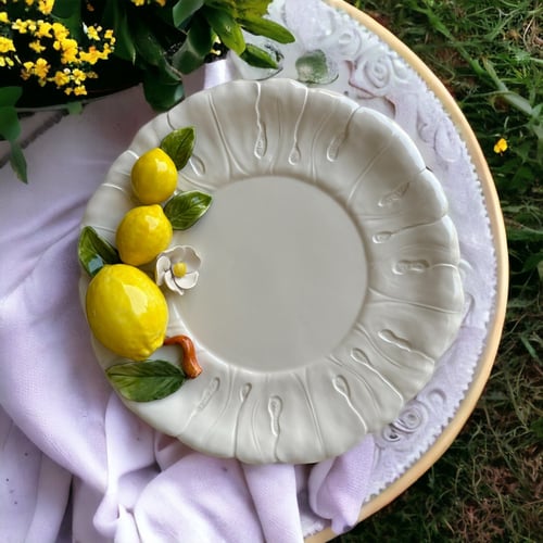 صحن تقديم- بمجسم الليمون