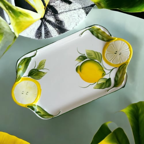 صحن منعش بنقش الليمون