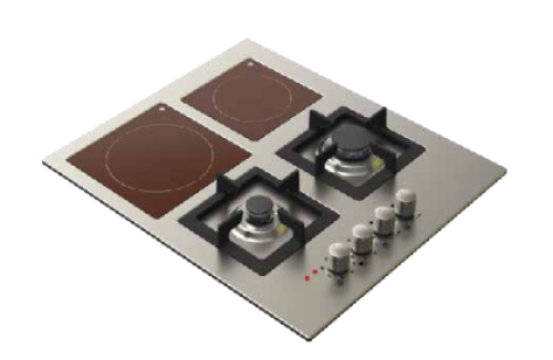 JE4009سطح كتشن لاين 2غاز+2كهربا 60 سم