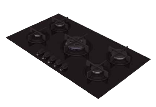 GR 9005سطح غاز زجاجي 90 سم كتشن لاين