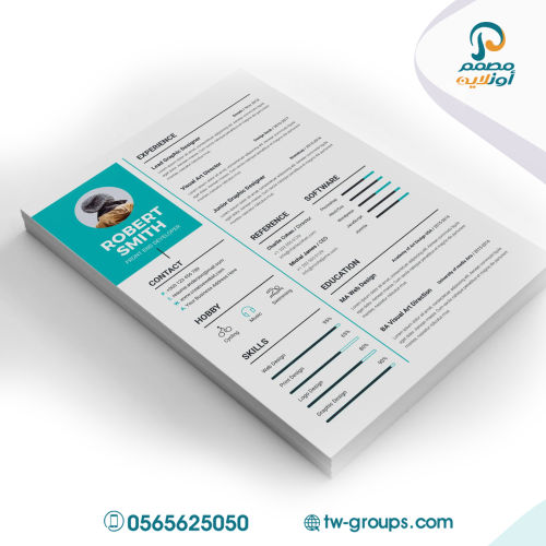 خدمة تصميم سيرة ذاتية CV (نموذج جاهز) - نموذج 13
