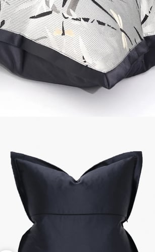 غطاء خدادية رمادي وأسود