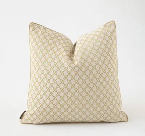 غطاء خدادية ذهبي وبيج