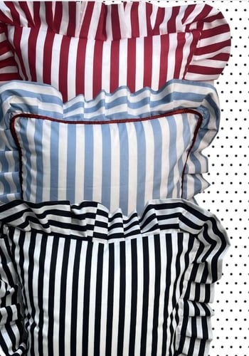 Striped cushion