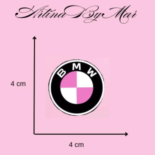 6- Car logo | شعار BMW وردي