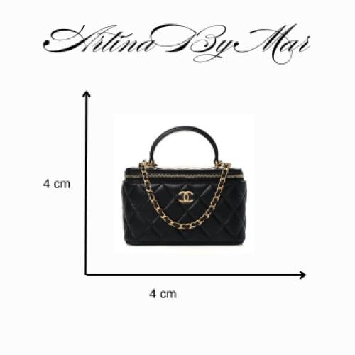 6 - Chanel Black Vanity Chain Bag